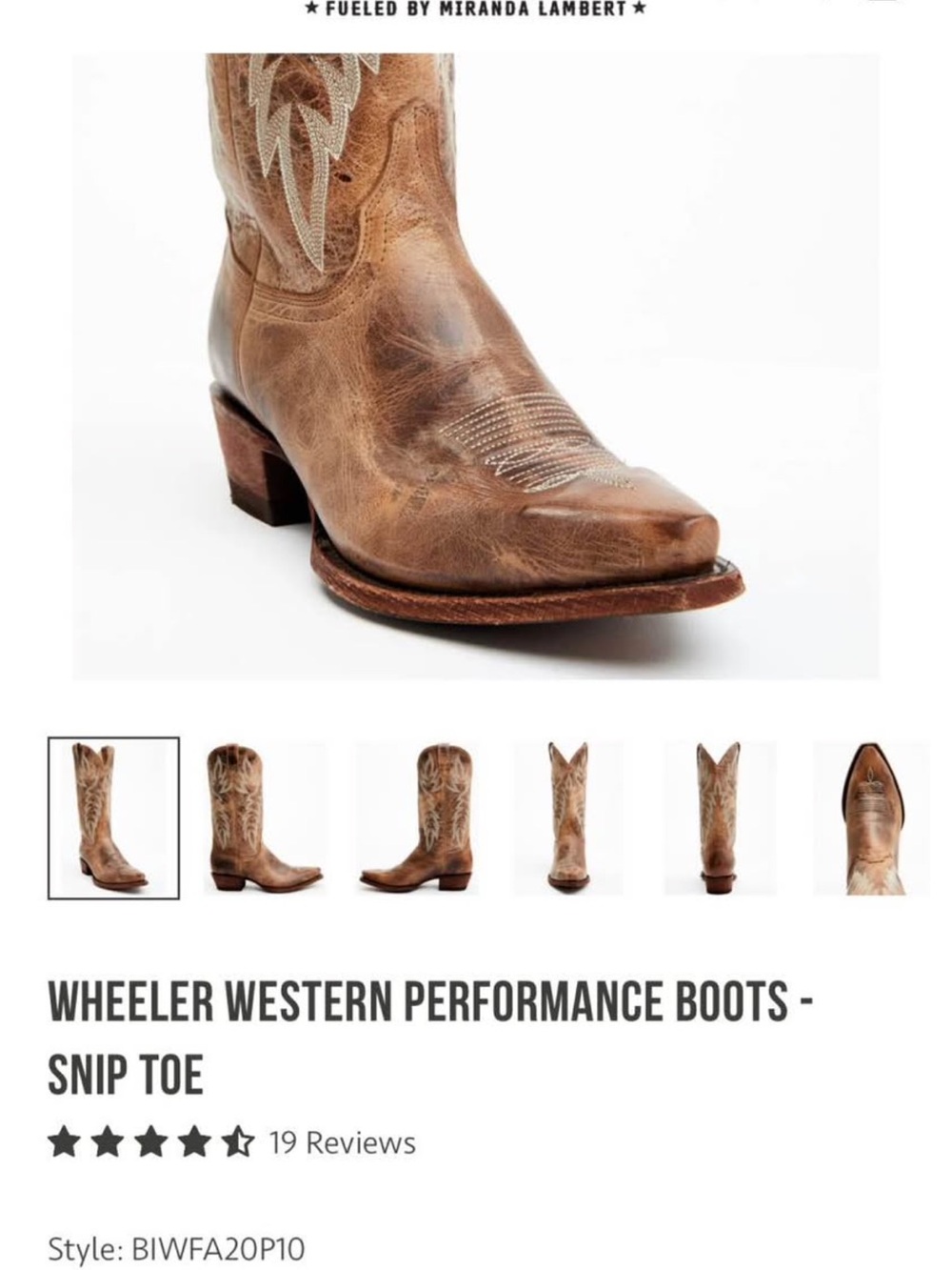 Idyllwind Wheeler Western Performance Boots - Picture 6 of 6